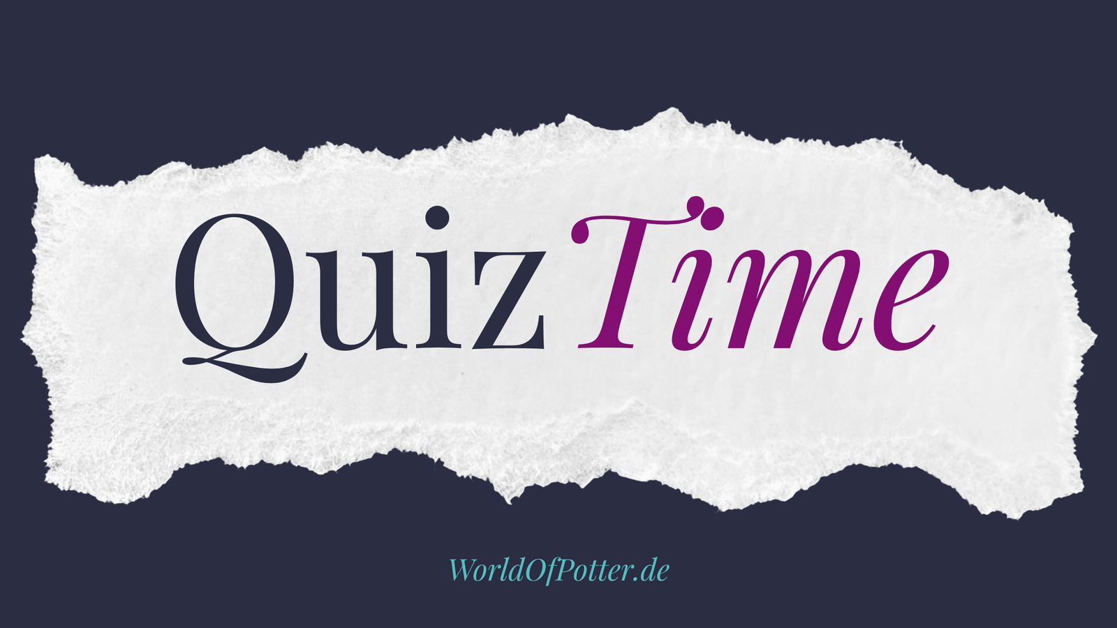 QuizTime #1 - Harrys Zeit vor Hogwarts