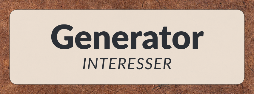 Generator: Interesser til din karakter