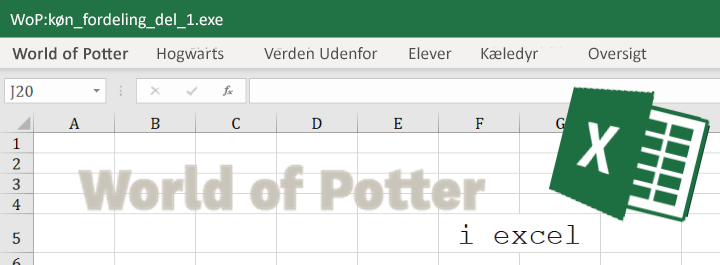 WoP i Excel: Kønsfordeling, del 1