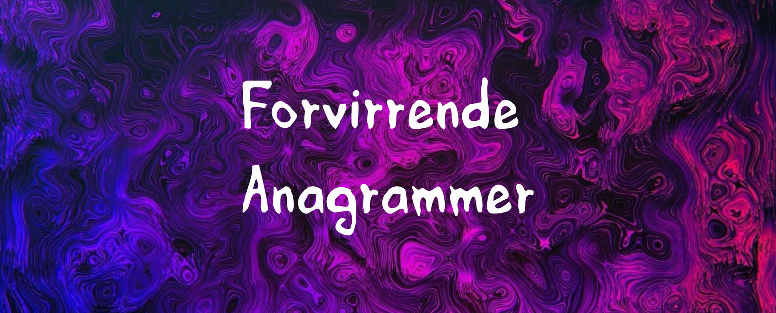 Forvirrende anagrammer