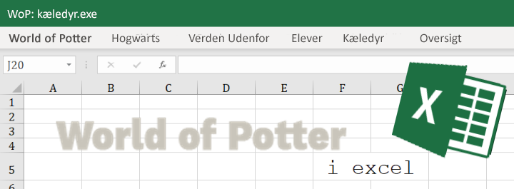 WoP i Excel: Kæledyr