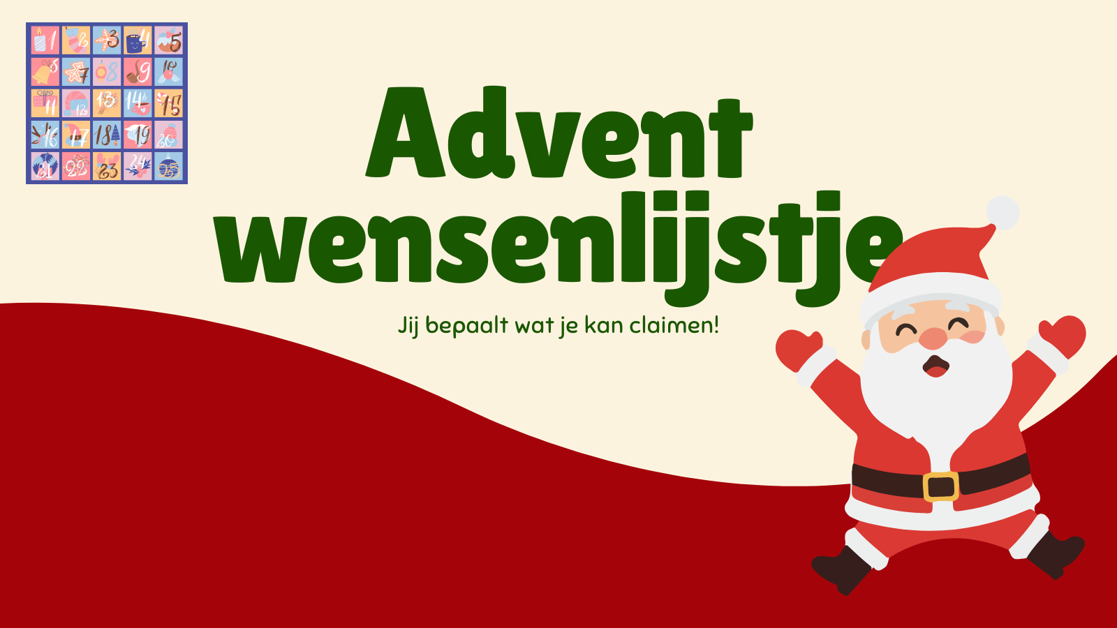 WoP Adventskalender 2025 | Het wensenlijstje