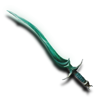 the Witchblade - Imbued with Arcane power it can cause most physical and magical wounds when wielded by those with the strength and knowledge to control it.