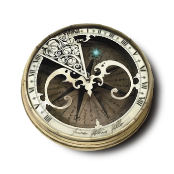 celestial light will guide you there by means of this magical compass