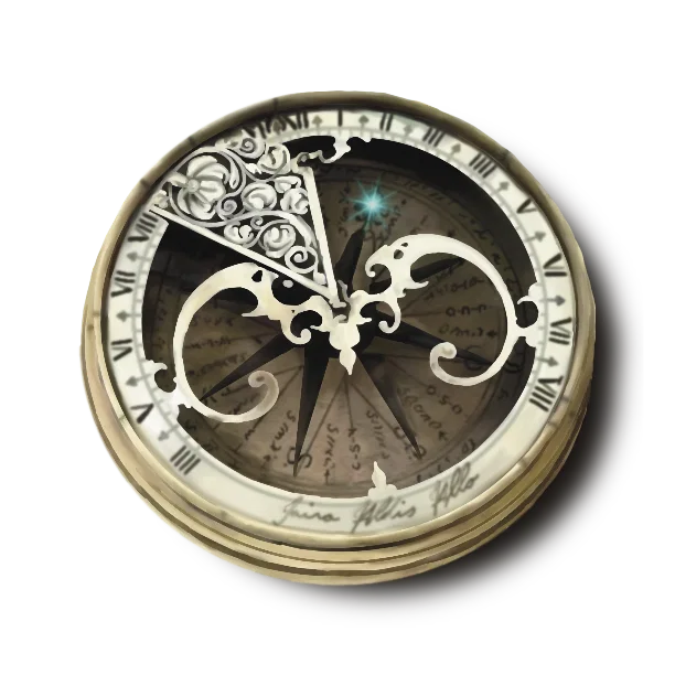 Magical Compass - What is it you want the most? Whatever your heart most desires, celestial light will guide you there by means of this magical compass. You'll never be lost again as you traverse across the continent on your adventures.