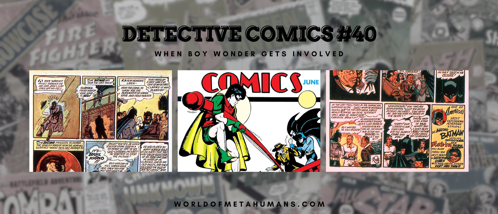 Detective Comics #40: When Boy Wonder Gets Involved