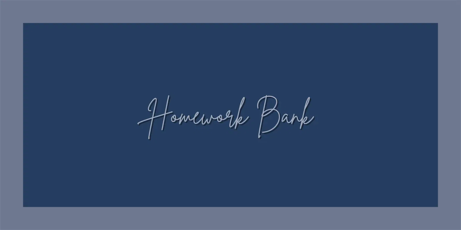 Homework Bank #051