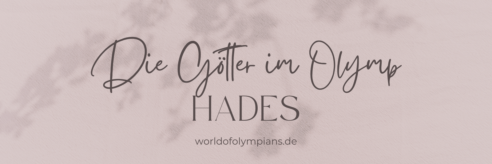 Die Götter im Olymp: Hades