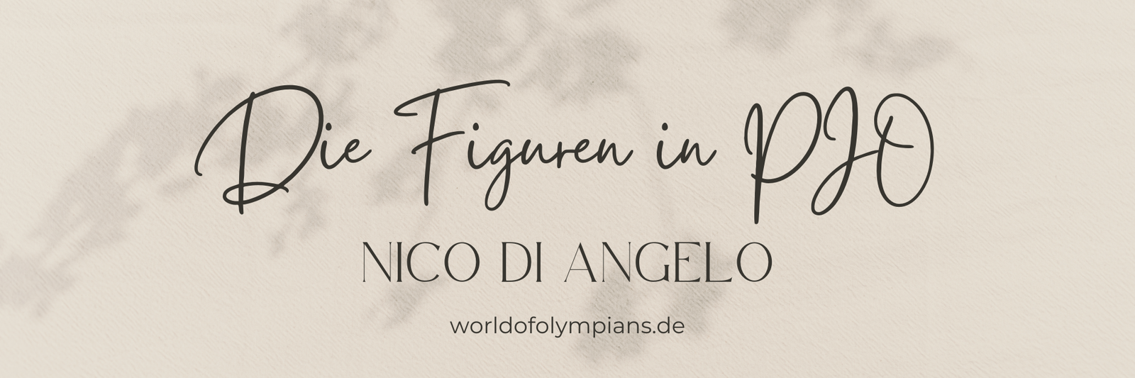 Die Figuren im Percy Jackson Universum: Nico di Angelo