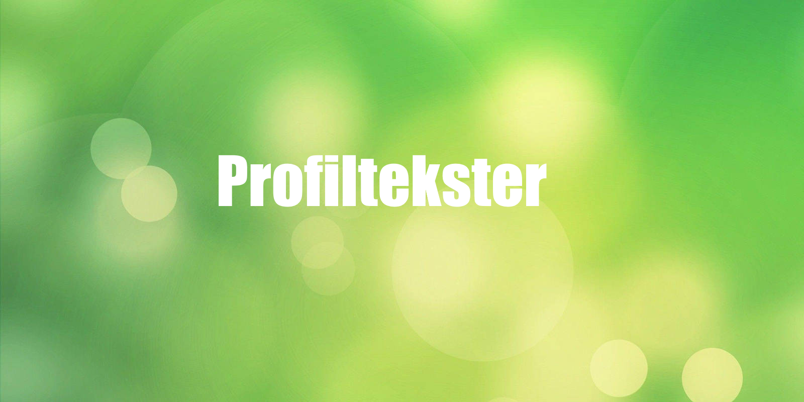 Profiltekster