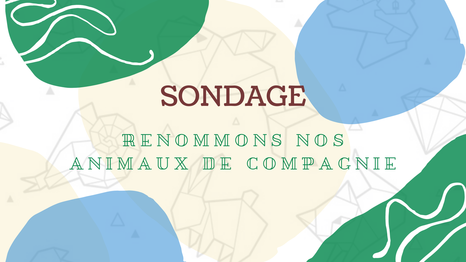 SONDAGE : Renommons nos animaux de compagnie !