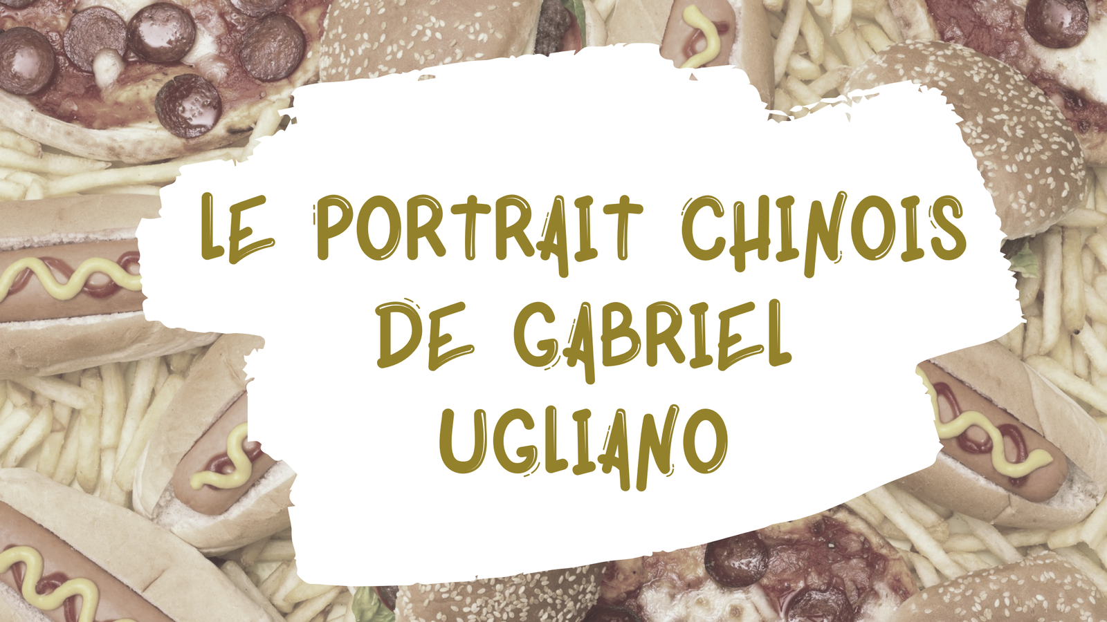 Portrait chinois : Gabriel Ugliano