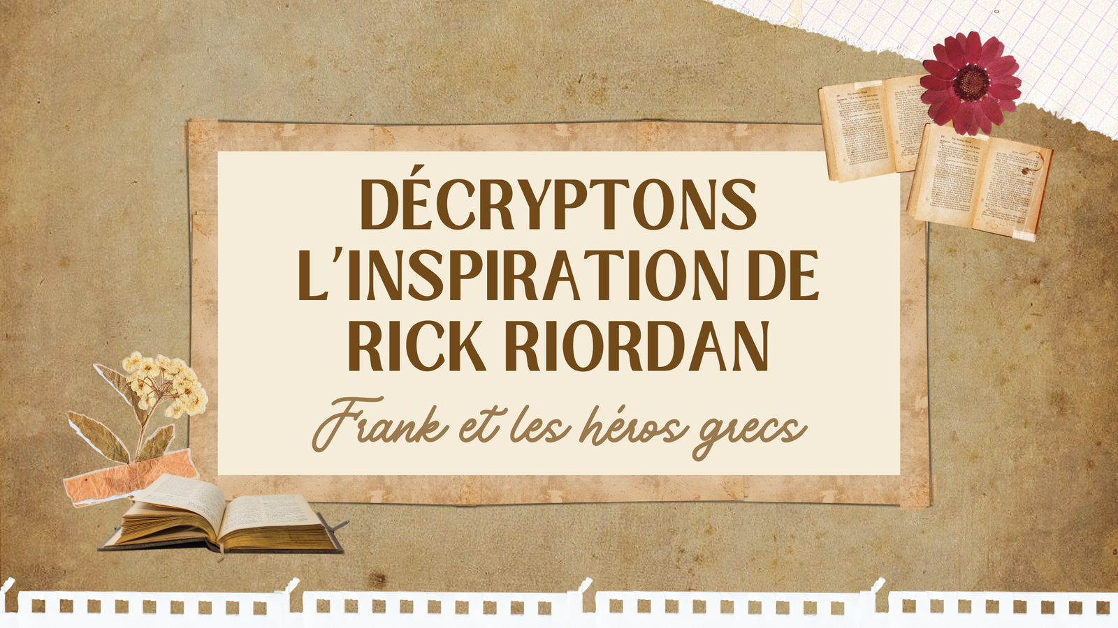 Décryptons l'inspiration de Rick Riordan : Frank et les héros grecs