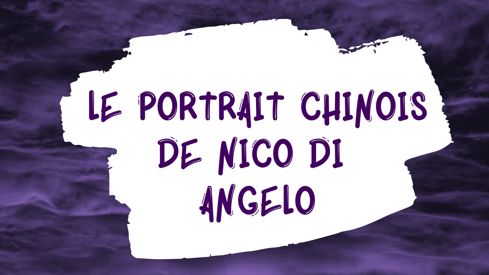 Portrait chinois : Nico di Angelo